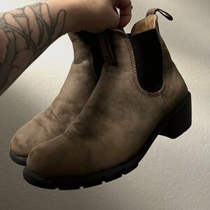 Blundstone Heeled Chelsea Boots, Rustic Brown EU 37